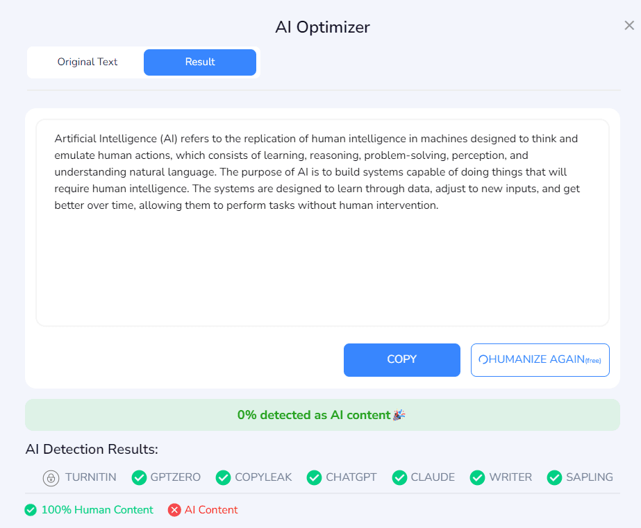 AI Undetect Humanizer