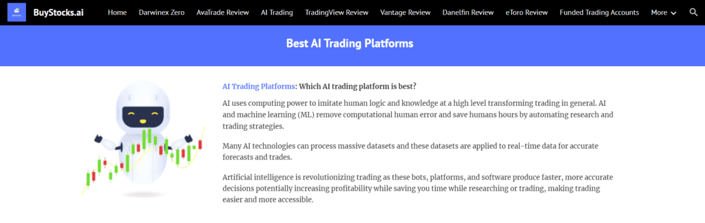 BuyStocks AI Best trading Platform