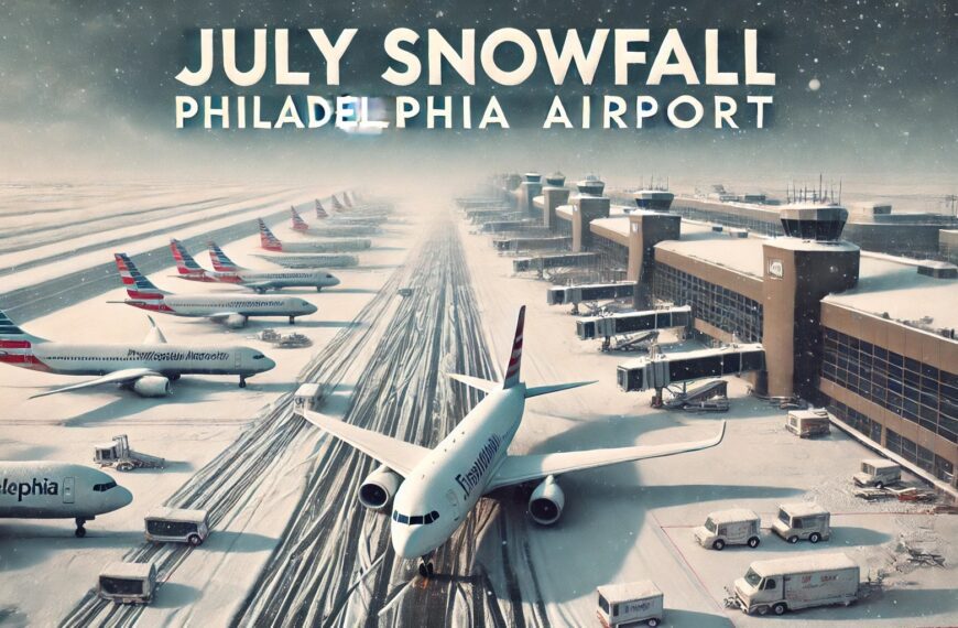 July snowfall Philadelphia airport