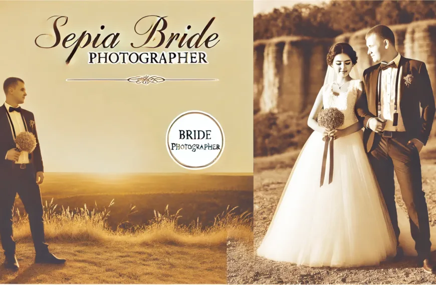 sepia bride photographer