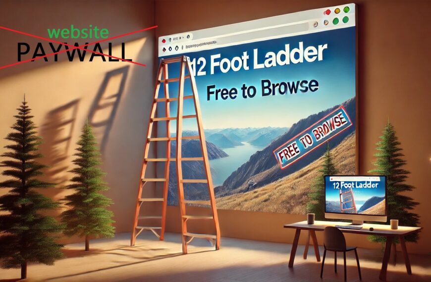 Bypass WebSite Paywalls with 12 foot Ladder