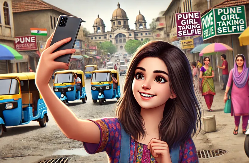 Pune Girl Taking Selfie