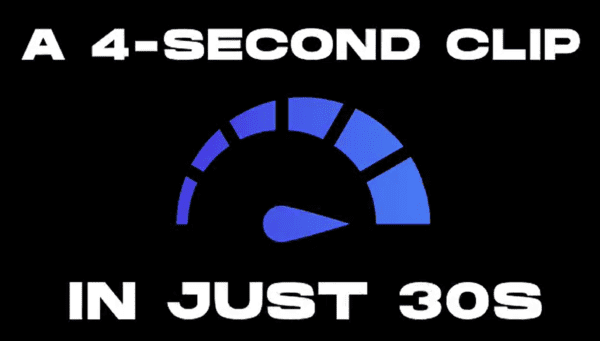 create 4 second clip in 30 seconds