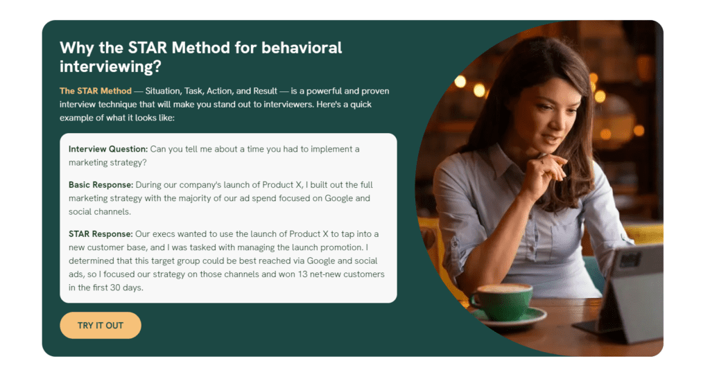 STAR Method for behavioral interviewing 