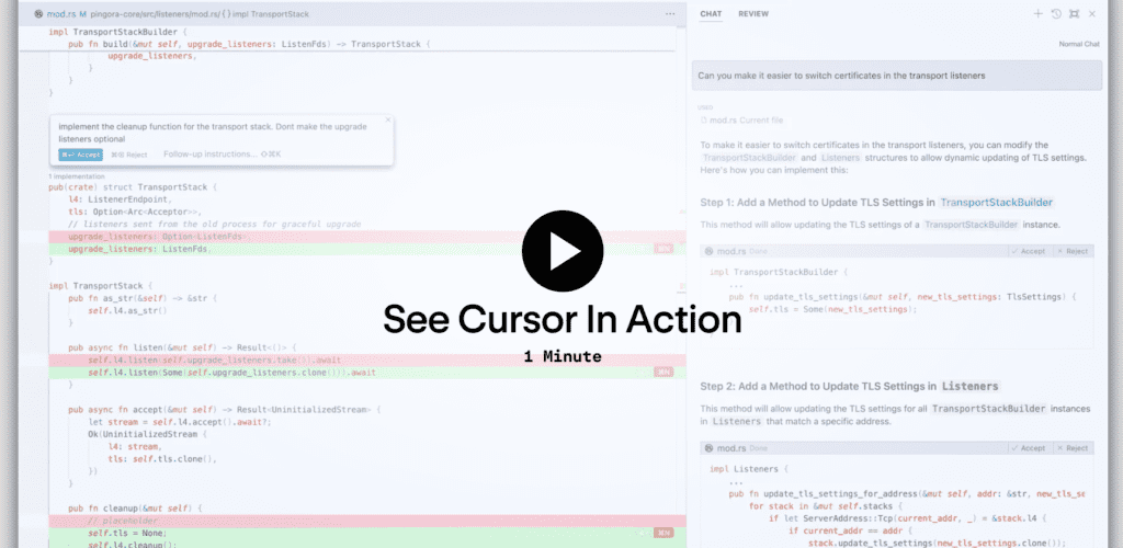 Cursor AI In action