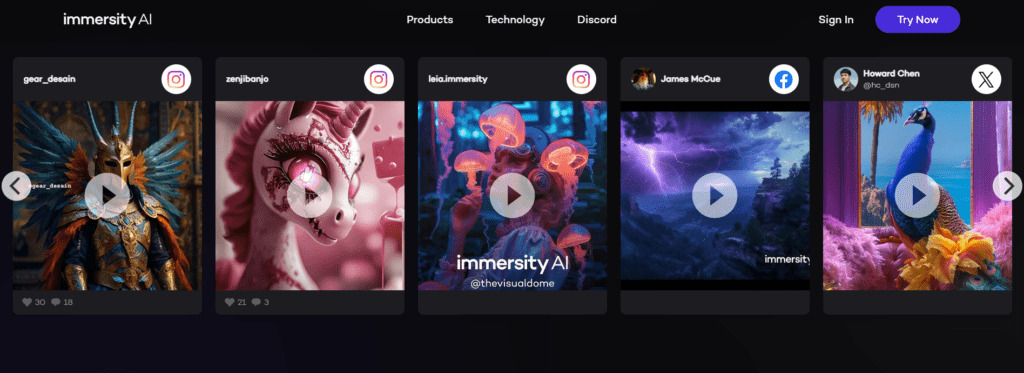 Immersity AI Gallery