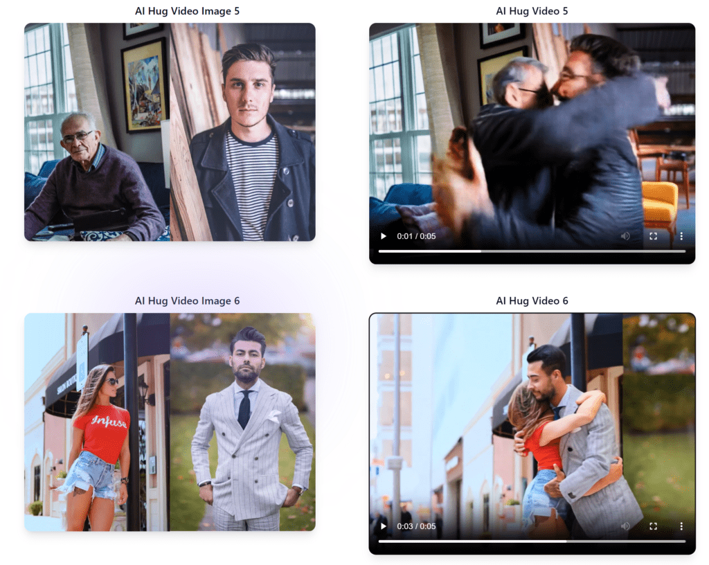 AI Hug Video from Images