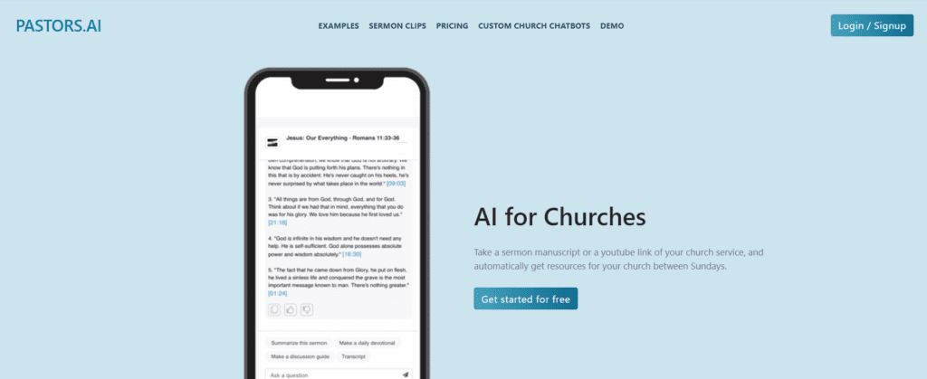 AI for Churches