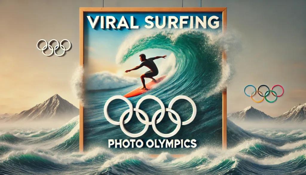 viral surfing Olympics photo 