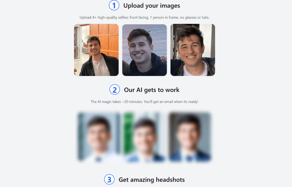 how to use AI Headshot Generator