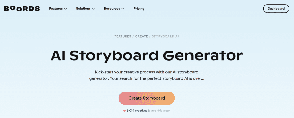 Boords AI Storyboard Generator