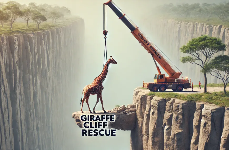 Giraffe Cliff Rescue