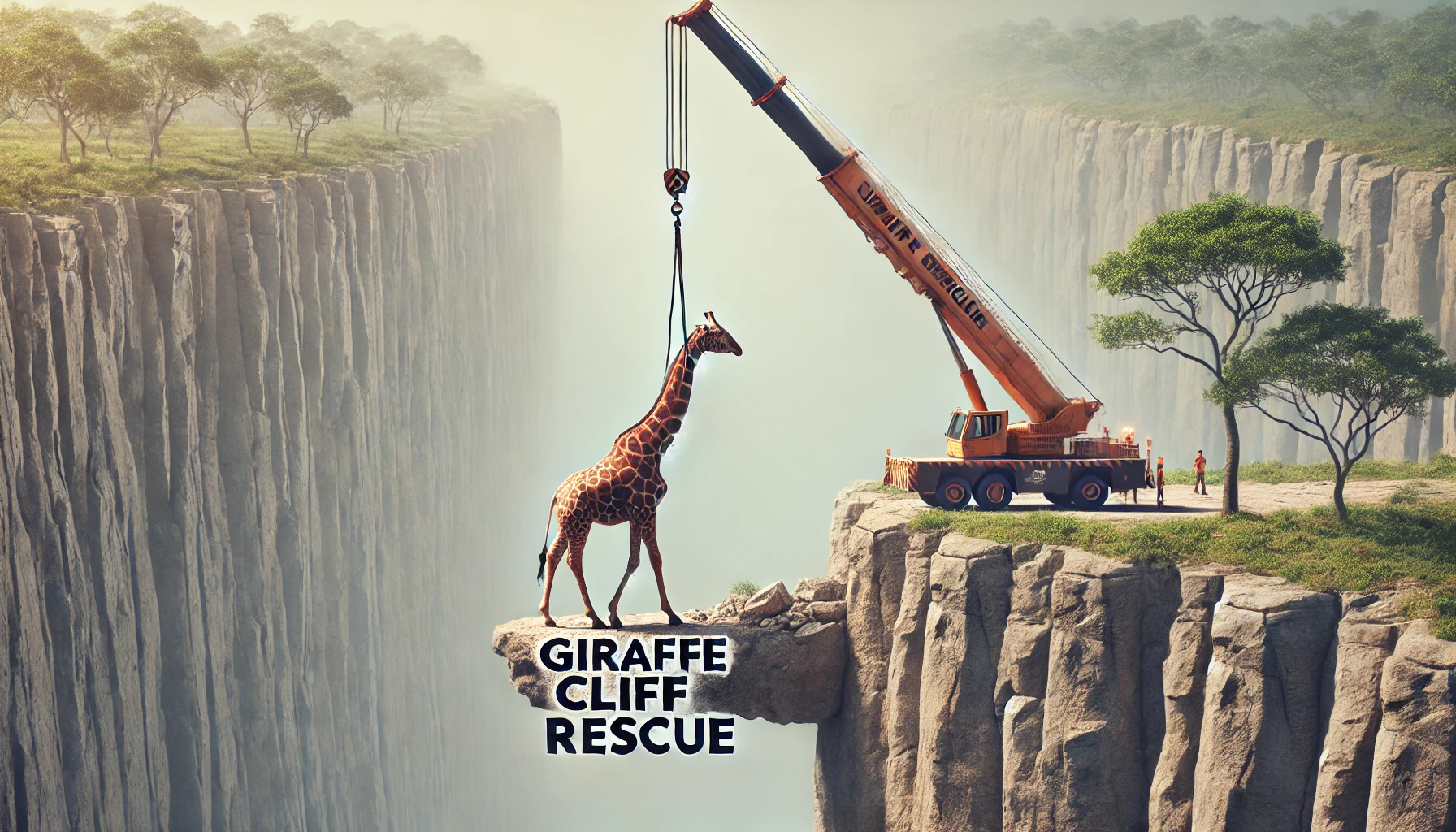 Giraffe Cliff Rescue: AI-Generated Video Hoax