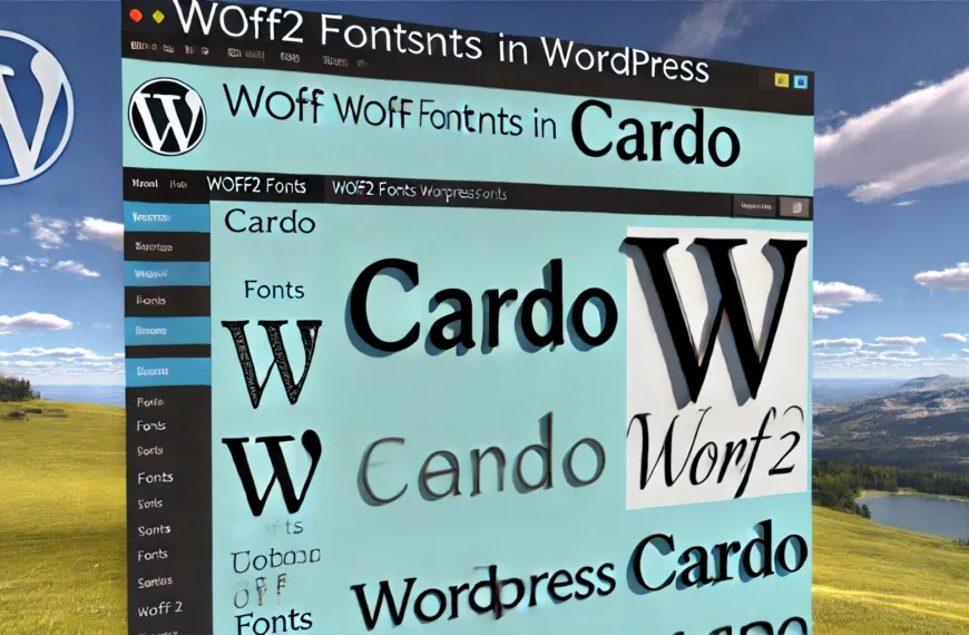 woff2 Fonts in WordPress cardo