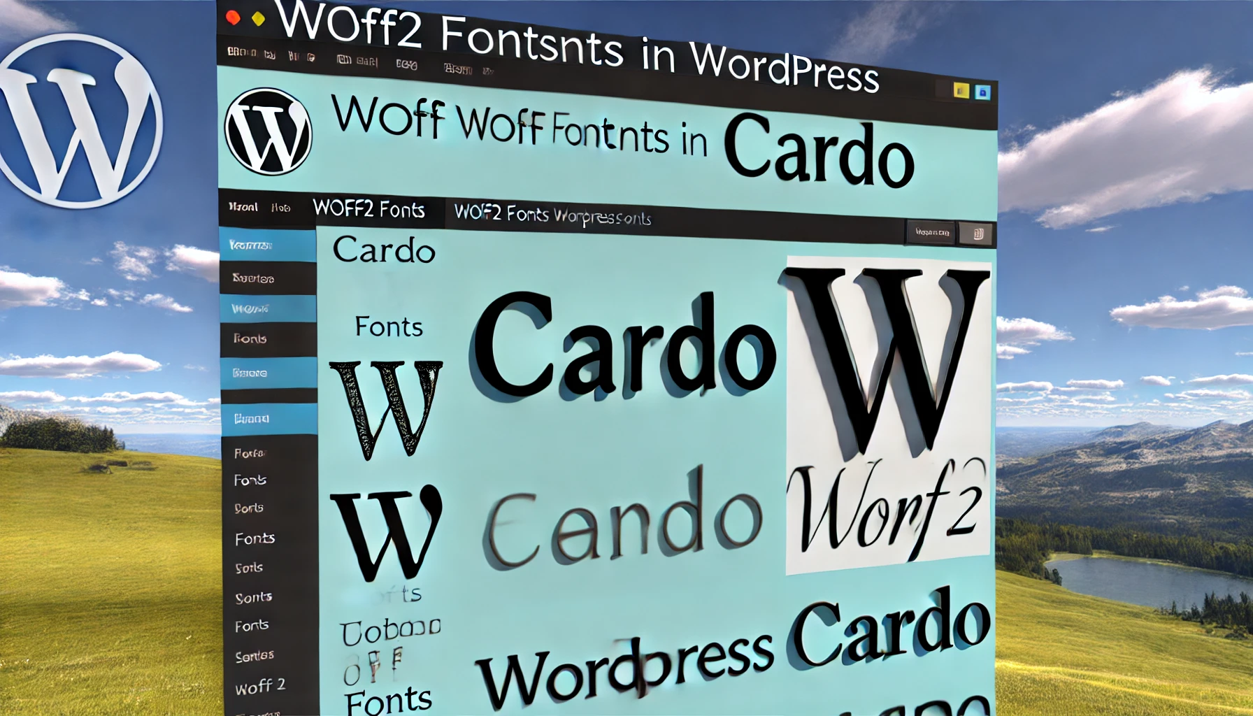 How skip loading woff2 Fonts in WordPress cardo