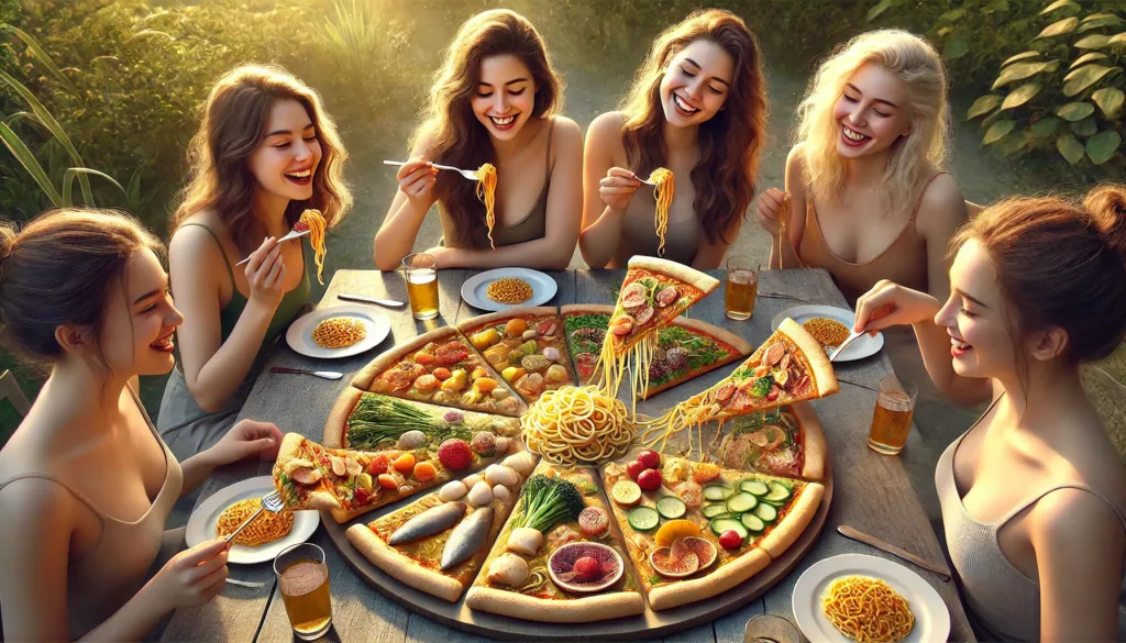 AI Pizza Eating Party