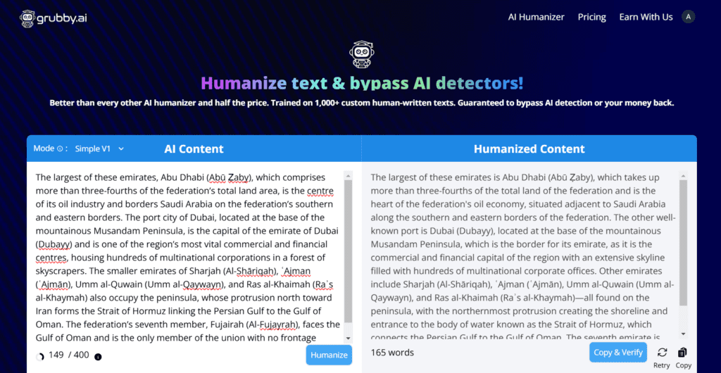 Humanize AI text
