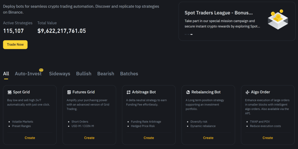 Binance AI Trading Bots